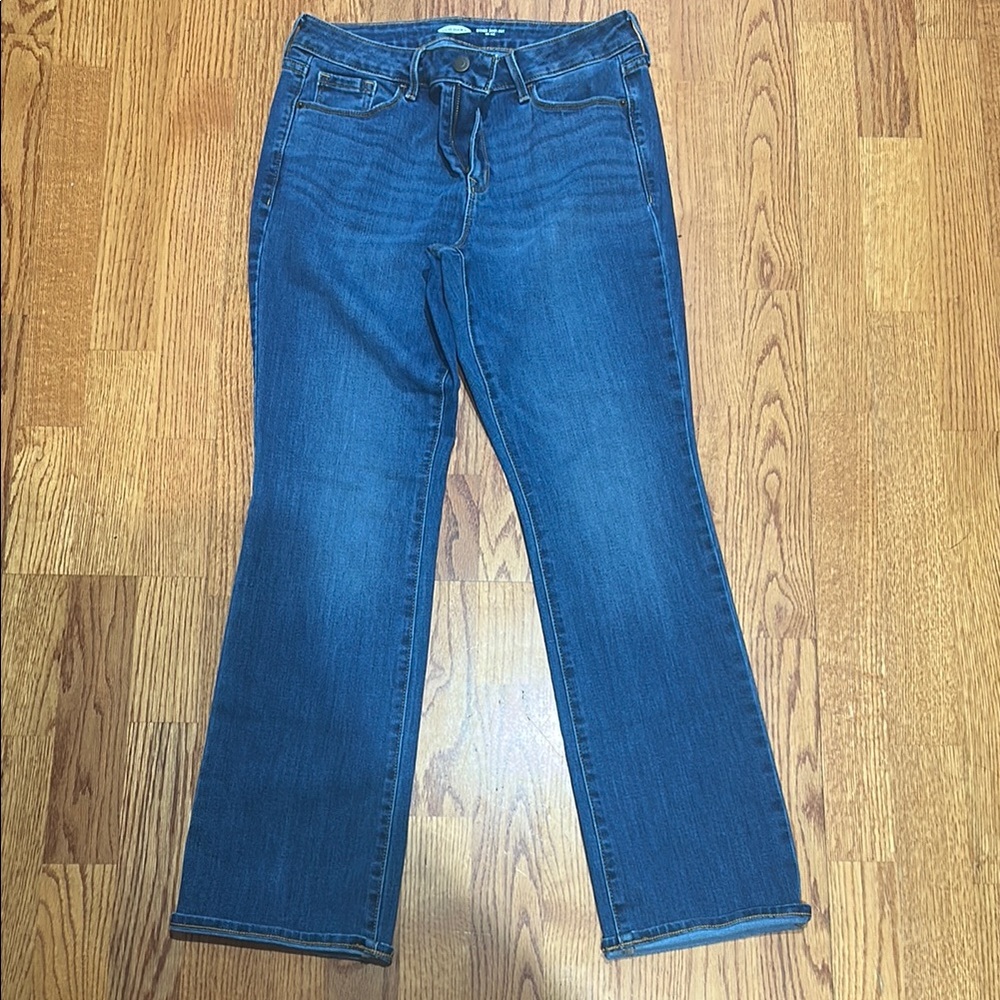 Old Navy Women's Boot Cut Jeans in Deep Blue